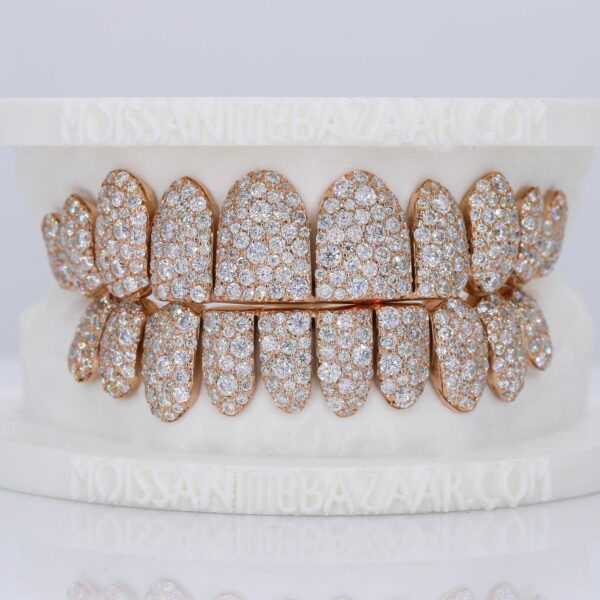 Mosaic/Snow VVS Moissanite Diamond Grillz