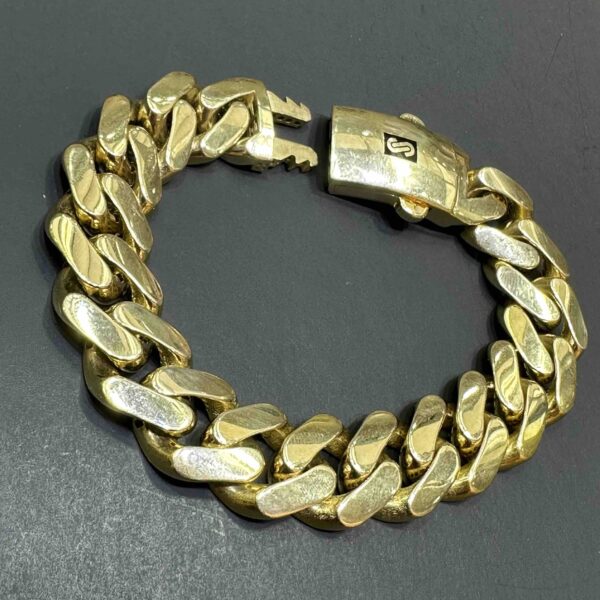 10K MONACO GOLD BRACELET CUBAN