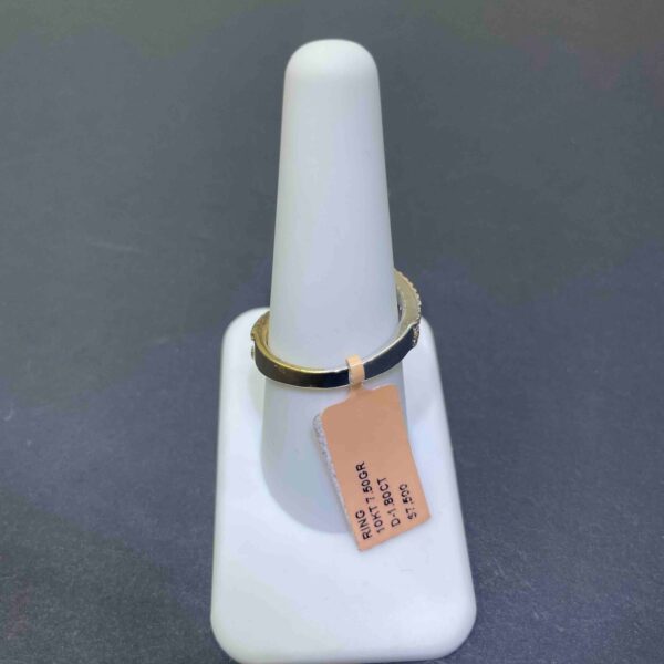 10K DIAMOND BENGAL RING TWO TONE ICED OUT 8G 2CT