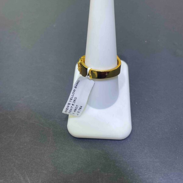 10K YELLOW GOLD ICED OUT RING 5G 2CT