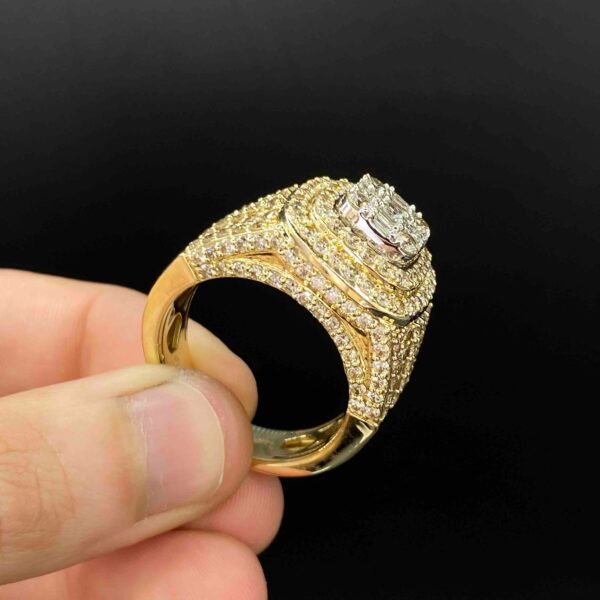 14K BUST DOWN VVS-1 RING | 6 CTS | NATURAL DIAMONDS