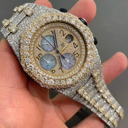 Moissanite Two tone AP Diamond Watch