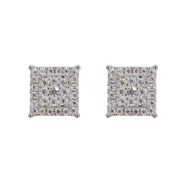 Square chandelier VVS Moissanite Daimond Earrings