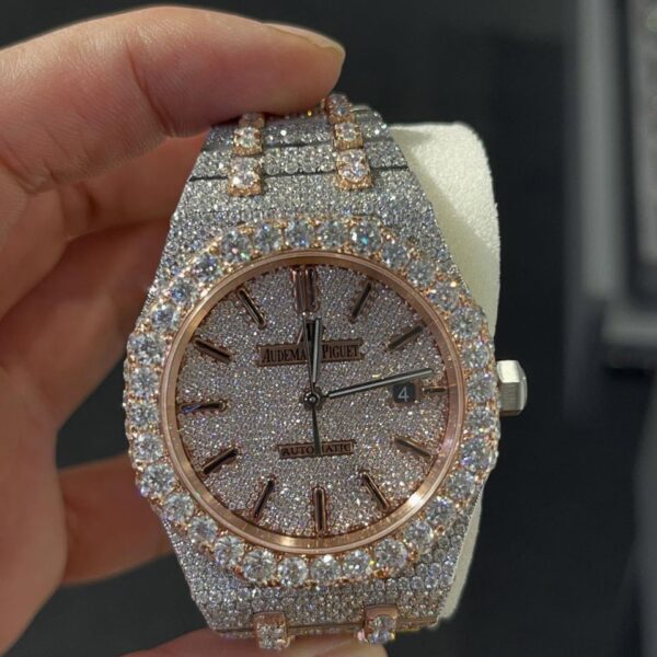 AP Moissanite bussdown Two Tone