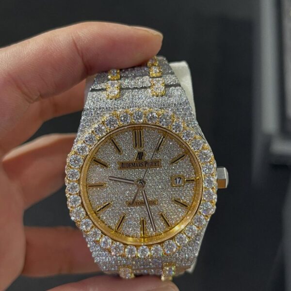 AP Moissanite bussdown Two Tone