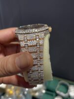 AP skeletons bussdown •Two Tone Rose Gold Moissanite Diamond stones - Image 4