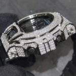 G Shock DW6900 Iced Out White Gold Finish - Image 2