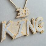 Custom Fully Iced Name Pendant – Bust Down Moissanite Letter Chain - Image 2