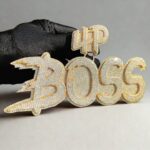 Custom Fully Iced Name Pendant – Bust Down Moissanite Letter Chain - Image 3