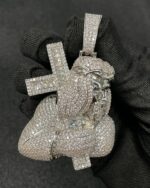 Custom Fully Iced Name Pendant – Bust Down Moissanite Letter Chain