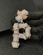 Fully Iced Boxing Gloves Pendant – Bust Down Moissanite Fight Piece - Image 4