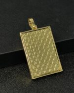 King card fully iced pendant – bust down moissanite playing card piece - Image 4