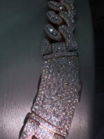 Rose Gold Iced Cuban Link Chain – Heavy Luxury Statement Piece - Image 4
