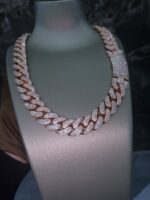 Rose Gold Iced Cuban Link Chain – Heavy Luxury Statement Piece - Image 5