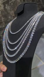 Multi-Layer Iced Tennis Chain Set – Diamond Look Luxury Stack - Image 4
