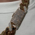 Gold Cuban Link Chain – Iced Clasp Edition - Image 3