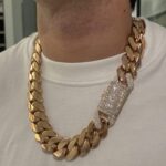 Gold Cuban Link Chain – Iced Clasp Edition - Image 4