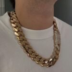 Gold Cuban Link Chain – Iced Clasp Edition