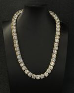 Rose Gold Round-Cut Tennis Chain – Premium Iced Statement - Image 4