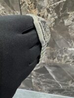 Skeleton Iced-Out Square Watch – Full Diamond Luxury Edition - Image 3