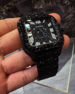 Black Iced Square Watch – Full Stealth Luxury Edition - Image 3