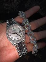 Rolex Datejust Diamond Watch with Diamond Bracelet - Image 4