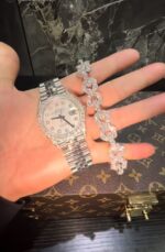 Rolex Datejust Diamond Watch with Diamond Bracelet - Image 3