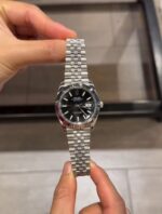 Rolex Datejust Stainless Steel Watch (Black Dial & Jubilee Bracelet)