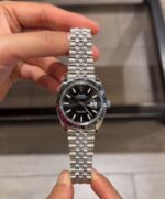 Rolex Datejust Stainless Steel Watch (Black Dial & Jubilee Bracelet) - Image 5