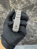 Rolex Datejust Fully Iced Arabic Dial Watch (Silver) - Image 4