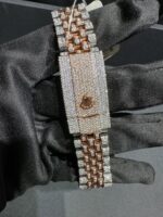 Rolex Datejust Fully Iced Roman Dial Watch (Two-Tone Rose Gold & Silver) - Image 3