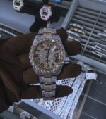 Rolex Datejust Fully Iced Silver Watch (Roman Dial – Full Diamond Finish) - Image 2
