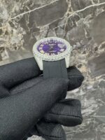 Rolex Datejust Iced-Out Diamond Purple Dial Oysterflex Luxury Watch - Image 2