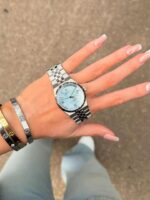 Rolex Datejust Ice Blue Motif Dial Jubilee Luxury Watch - Image 3