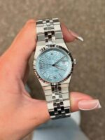 Rolex Datejust Ice Blue Motif Dial Jubilee Luxury Watch