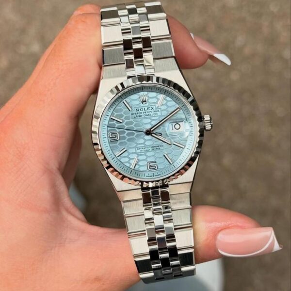 Rolex Datejust Ice Blue Motif Dial Jubilee Luxury Watch