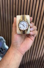 Rolex Day-Date President Gold Roman Dial Luxury Watch - Image 4
