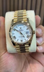 Rolex Day-Date President Gold Roman Dial Luxury Watch