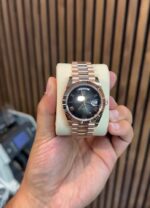 Rolex Day-Date President full gold luxury watch Roman numeral dial with elegant classic design Day and date display for added functionality Fluted bezel with premium polished finish Iconic President bracelet for comfort and prestige - Image 3