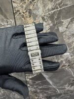 Cartier Santos Iced-Out Diamond Purple Dial Luxury Watch - Image 2