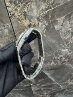 Cartier Santos Iced-Out Diamond Purple Dial Luxury Watch - Image 4