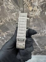 Cartier Santos Iced-Out Diamond Ice Blue Dial Luxury Watch - Image 3