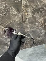 Cartier Iced-Out Rimless Black Lens Luxury Sunglasses - Image 2