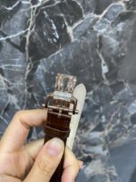 Patek Philippe Rose Gold Baguette Full White Ice Moonphase Watch - Image 4