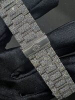 Patek Philippe Full White Ice Diamond Chronograph Watch (Fully Iced Dial) - Image 2