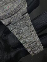 Patek Philippe Full White Ice Diamond Chronograph Watch (Fully Iced Dial) - Image 3