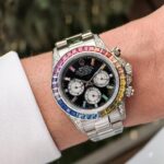 Rolex Daytona Rainbow Stainless Steel Watch - Image 4