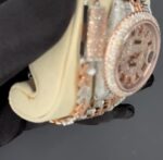 Diamond Iced-Out Watch & Bracelet Set - Image 2