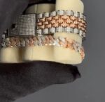 Diamond Iced-Out Watch & Bracelet Set - Image 3