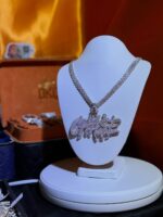 VVS Moissanite Rose Gold Iced Out Custom Pendant Chain - Image 2
